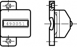 2 490 005, Fastening plate, HENGSTLER