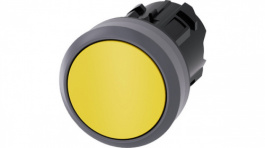 3SU1030-0AB30-0AA0, SIRIUS ACT Push-Button front element Metal, matte, yellow, Siemens