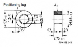 B65512-C-T1, Coil former for PS 7.35 x 3.6 core set, TDK-Epcos