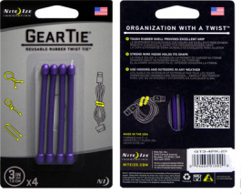 GEAR TIE 3-PURPLE, Gear Tie 3" Purple, Nite Ize