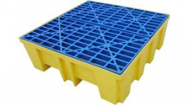 SC-DP4, Spill Containment Pallet, Load max. 1000 kg, Yellow / Blue, Brady