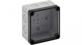 10600401, Plastic Enclosure With Metric Knockouts, 110 x 110 x 66 mm, Polystyrene, IP66, G, Spelsberg