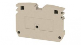 1704750000, End Plate, 33 x 24mm, Dark Beige, Weidmuller