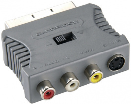 BVP765, SCART audio video adapter SCART - SVHS/3x RCA m - f/f, Bandridge