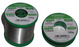 TSC KRISTALL 400, 810002, Solder wire Sn95.5/Ag3.8/Cu0.7 500 g 1.0 mm, Stannol
