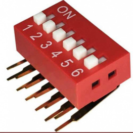 RND 210-00177, DIP switch 6P, RND Components