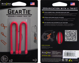 GEAR TIE 6- RED, Gear Tie 6" Red, Nite Ize
