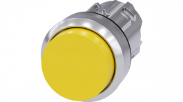 3SU10500BB300AA0, SIRIUS ACT Push-Button front element Metal, glossy, yellow, Siemens