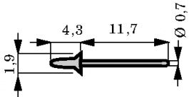 1003z.22 [100 шт], Wire-wrap pins PU=100 ST, Vogt AG