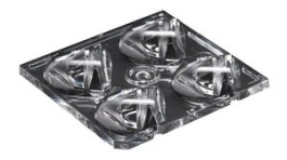 C14116 STRADA-2X2-PX, Линза для LED; квадратная; прозрачный; H:8мм; Габариты:50x50мм, LEDIL