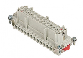 CMEF 10 T, CME, 10 poles + earth, female insert, with female contacts, silver plated, ILME