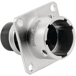 RT0012-10PNH, Square flange receptacle 10P, Amphenol