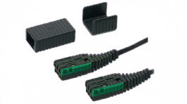 R10275-04-500, A6 extension cable + coupling 5 m Black, Reichle De-Massari