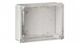 CLWIB 5, Junction Box with Clear Lid 250x320x135mm Light Grey Thermoplastic IP65, WISKA LTD