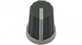 RND 210-00320, Push-on Knob, black, T18 shaft, RND Components