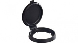 AK22RRSW, Protective Lid black, Schlegel Elektrokontakt