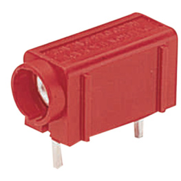 571-0500, Laboratory socket diam. 4 mm red, Deltron UK (DEM)