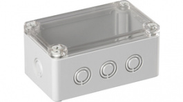 SPCM081306T, Plastic enclosure 125 x 75 x 60 mm grey PC IP 66/67 N/A Cubo S, Ensto