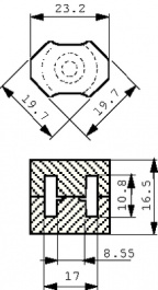 B65811-J1600-K41 [2 шт], RM8 core set N41 PU=2 ST, TDK-Epcos