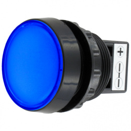955BB0D, LED Indicator blue 24 VAC/DC, Sloan