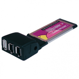 EX-6603E, ExpressCard 34 mm USB 2.0, FireWire, Exsys