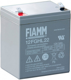 12FGHL22, Lead-Acid Battery, 12 V 5 Ah, FIAMM