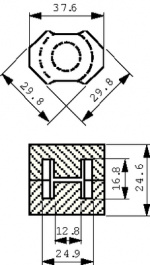 B65815-E160-A41 [2 шт], RM12 core set N41 PU=2 ST, TDK-Epcos