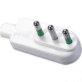 80.031, Mains plug angled black IT Black IT, FME Fanton