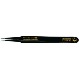 2 SA ESD / 5-051-13, ESD ESD Assembly Tweezers for SMD 115 mm, Bernstein