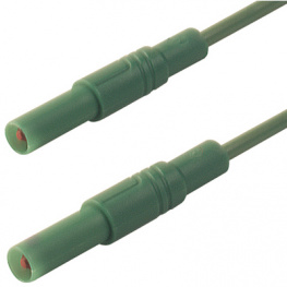 MLS GG 50/1 GRUN / GREEN, Safety test lead diam. 4 mm green 50 cm CAT III, SKS Kontakttechnik