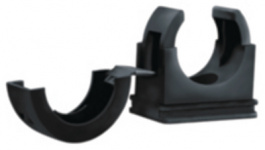 HGPACC21 BK, Conduit clip Black Rated width 21 - 166-25702, HellermannTyton