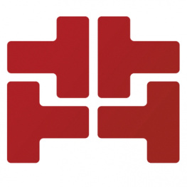 104436, Floor Corner Marks, T-shaped PU=1 PAK, Brady