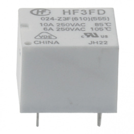 HF3FD/024-Z3F (610), Реле мощности на печатную плату 24 VDC 360 mW, HONGFA