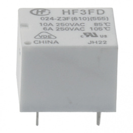 HF3FD/024-Z3F (610), PCB power relay 24 VDC 360 mW, HONGFA