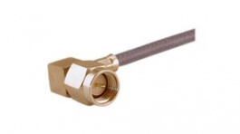 22651458, RF Connector, SMA, Brass, Plug, Right Angle, 50Ohm, Solder Terminal/Crimp Termin, Huber+Suhner