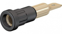 23.1013-21, Press-in Socket 4mm Black 25A 60V Gold-Plated, Staubli (former Multi-Contact )