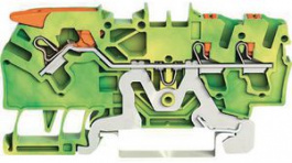 2102-5307, Ground Terminal, Cage Clamp, 3 Poles, 0.25 ... 4mm\x1a, Wago