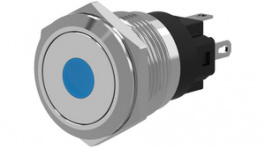 82-6153.2214, Push-button Switch, vandal proof stainless steel 22 mm 240 VAC 3 A 1 change-over, EAO