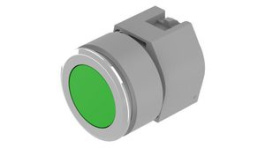 704.012.518, Pushbutton Actuator, Green / Metallic, IP65, Momentary Function, EAO