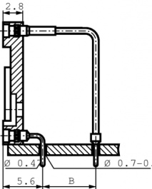 299-83-320-10-001, IC socket, angled, DIL 20, Preci-Dip