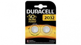 DL2032 [2 шт], Lithium Coin Cell Battery 3V 230mAh, Duracell