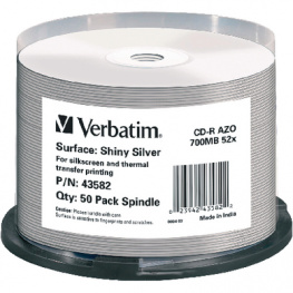 43582, CD-R 700 MB Spindle of 50, Verbatim