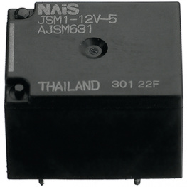 JSM1-12V-5, PCB power relay 12 VDC 640 mW, Panasonic