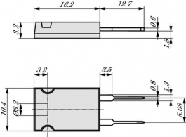 LTO050F1R000FTE3, Power resistor 1 Ohm +- 1 %, Vishay