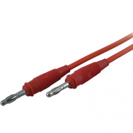 SML 100/1 ROT / RED, Test lead diam. 4 mm Red 100 cm 1 mm2 CAT I, SKS Kontakttechnik