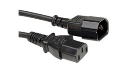 356.119, IEC Device Cable IEC 60320 C14 - IEC 60320 C13 500mm Black, Bachmann