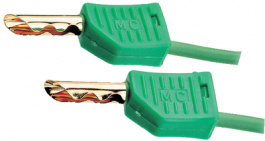 LK4-B/SIL 025CM BLACK, Laboratory cable diam. 4 mm Black 25 cm 1 mm2 CAT I, Staubli (former Multi-Contact )