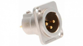 AC3MMDZ-AU, Гнездо; XLR; "папа"; PIN:3; прямой; цанговые контакты; пайка; 133В, Amphenol