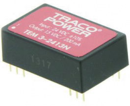 TEM 3-0511N, Преобразователь: DC/DC; 3Вт; Uвх:4,5?5,5В; Uвых:5ВDC; Iвых:600мА, Traco Power