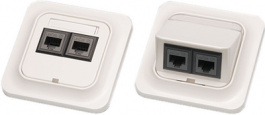 E5102393, RJ45 Jack 5e straight 2x 8 UTP, SCHNEIDER ELECTRIC